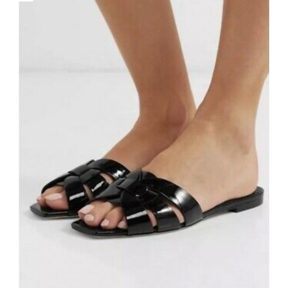 ♦️SOLD♦️ Yves Saint Laurent Tribute Slide Sandal - Picture 2 of 7